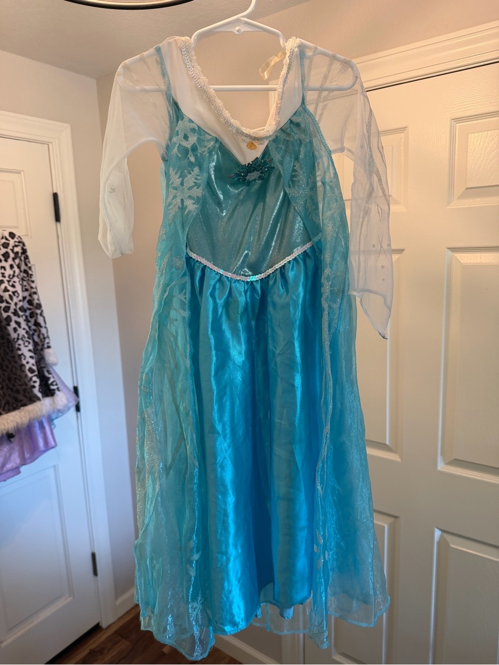 Disney Aqua and White Elsa-inspired Princess Dress Costume